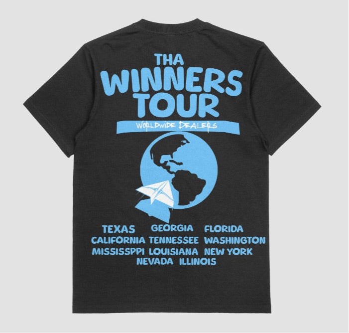 Blk & UNC blue “Winners Tour” Tshirt