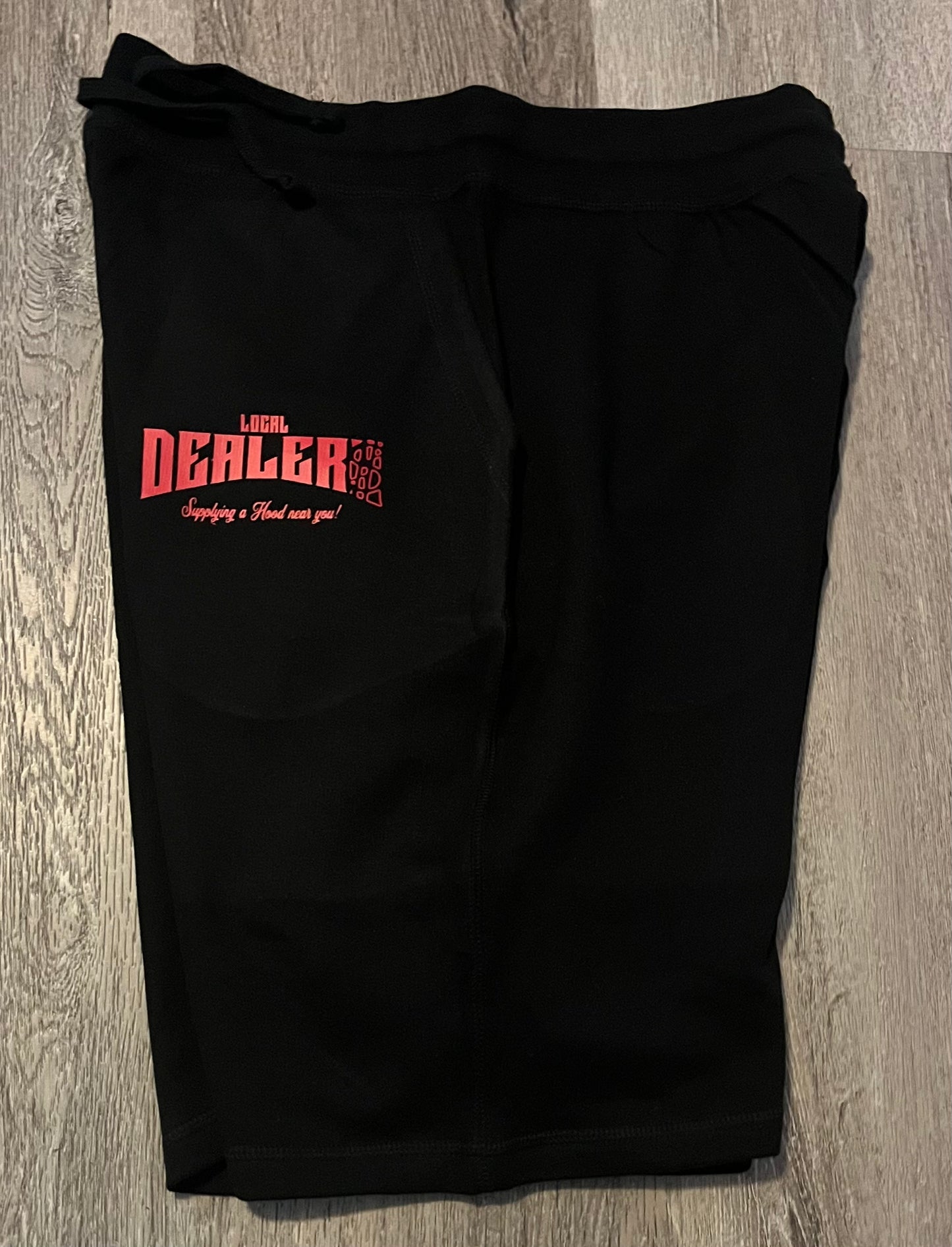 Blk & red “Local Dealers” Shorts