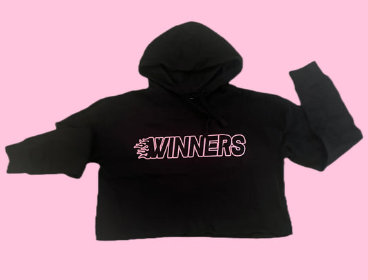 “LIT” Crop Top Hoodie