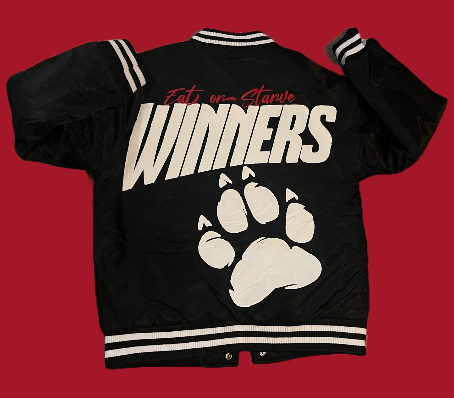 Kids “Eat or Starve” Varsity Jacket