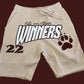 Tan & Brown “Eat or Starve” shorts