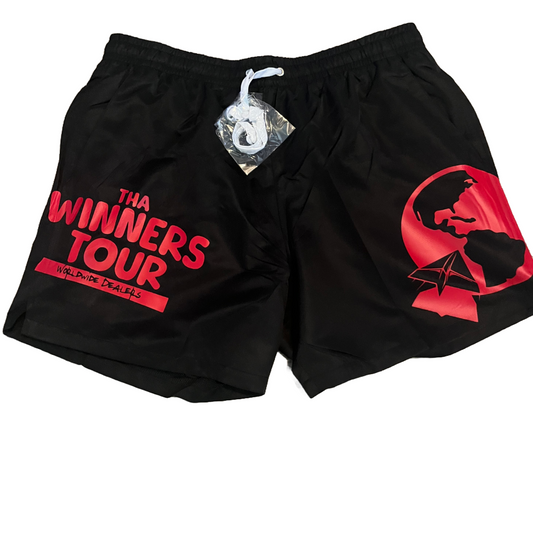 Blk & Red “Winners Tour” Shorts