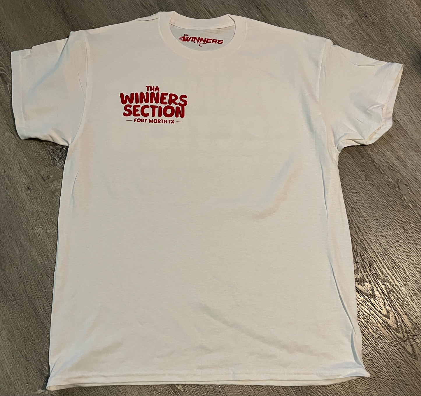 White & Red “Winners Section” Tshirt