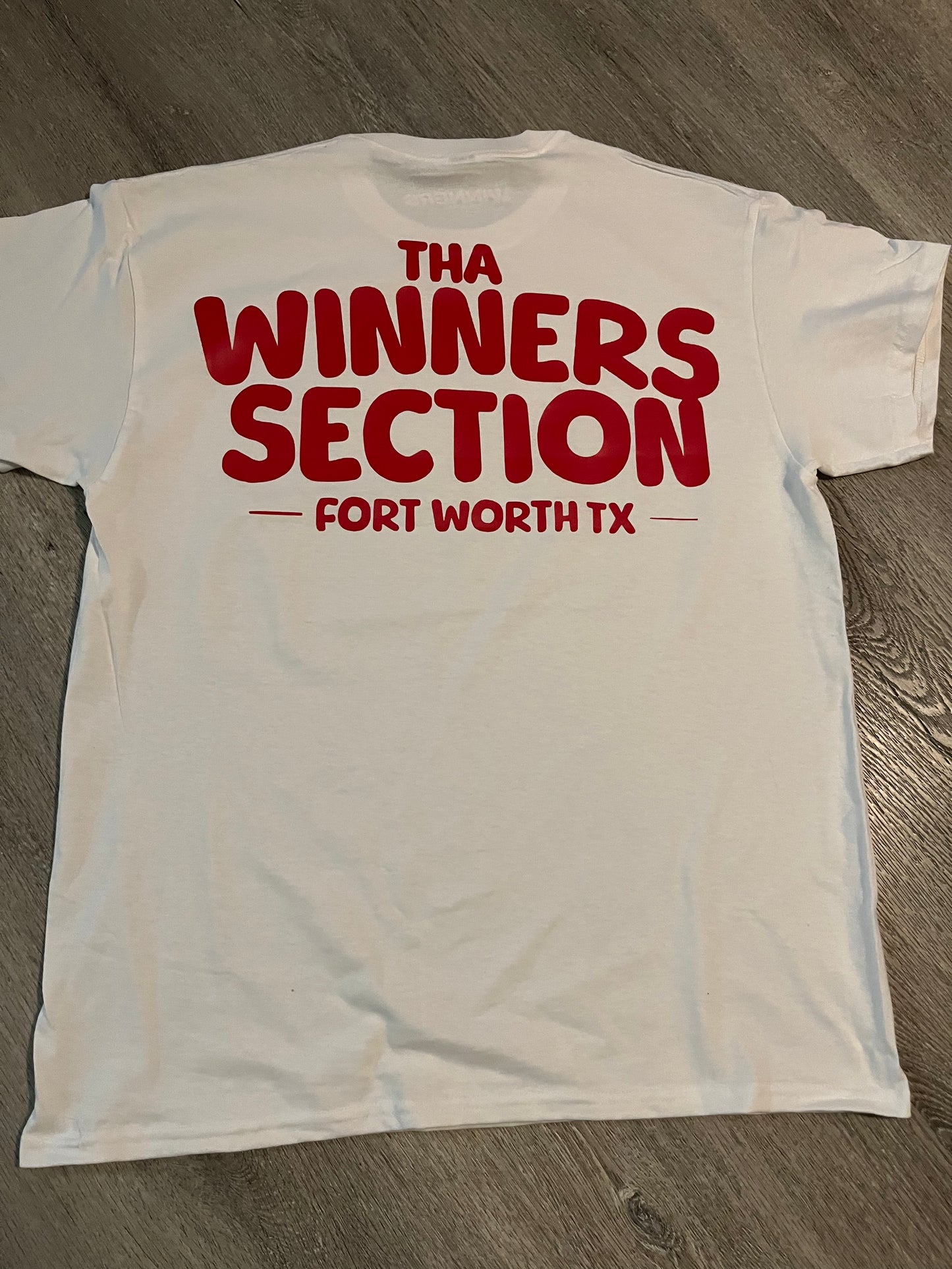 White & Red “Winners Section” Tshirt