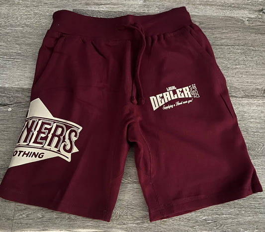 Maroon & white “Local Dealers” Shorts