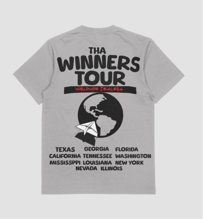 Gray & Blk “Winners Tour” Tshirt