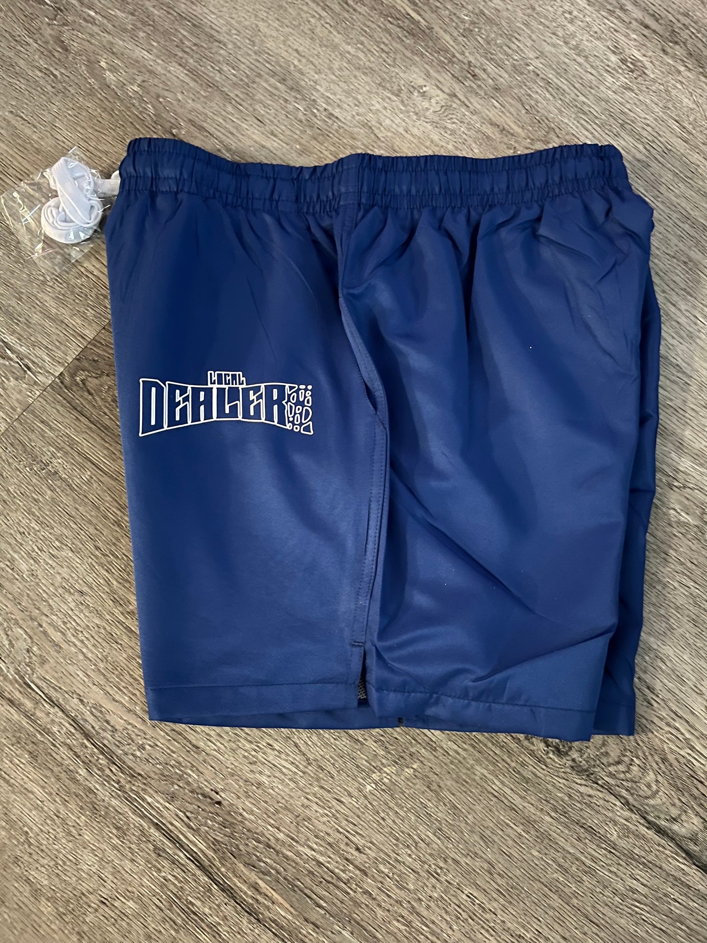 Royal blue & white “Local Dealers” Shorts