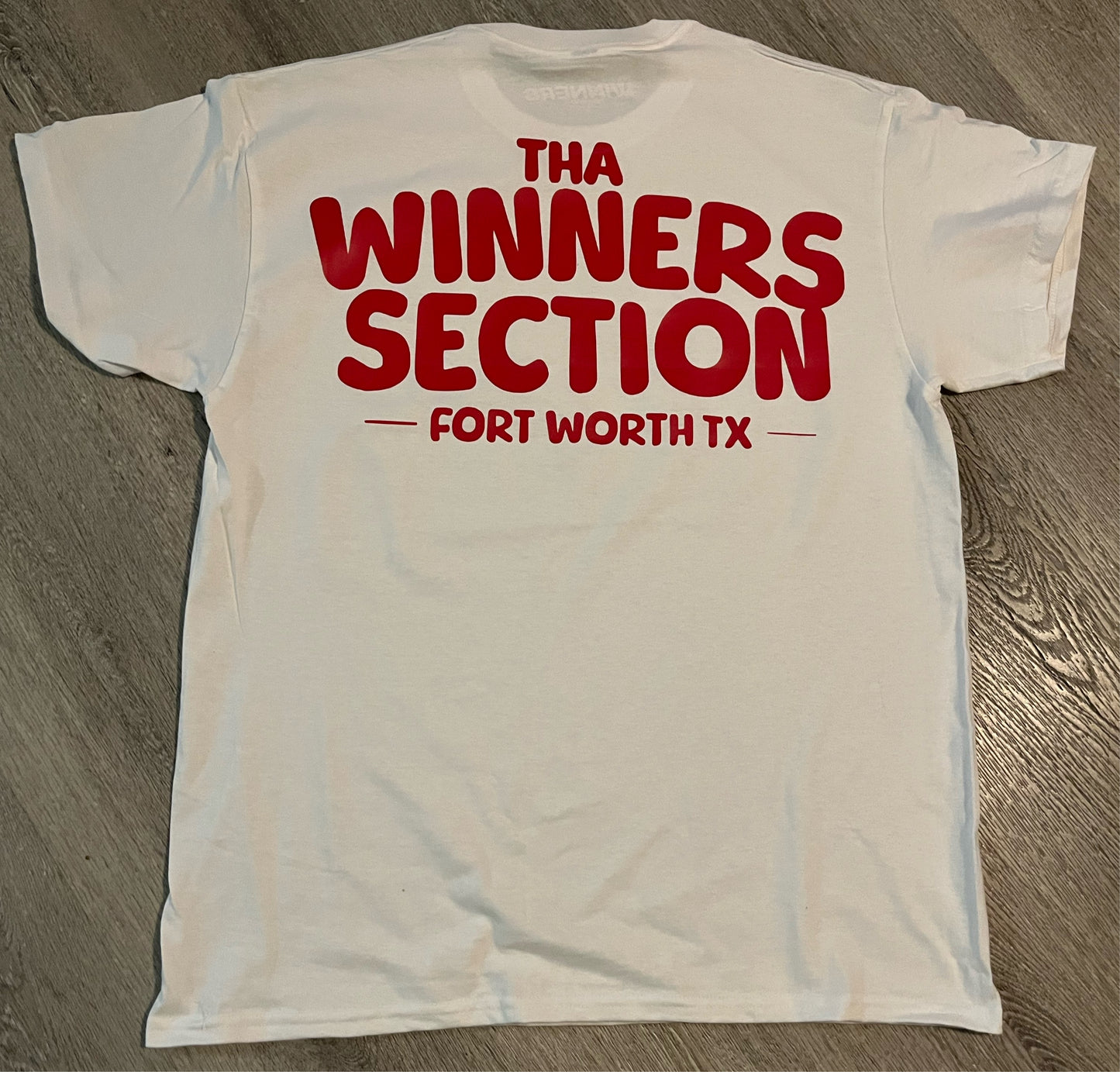 White & Red “Winners Section” Tshirt