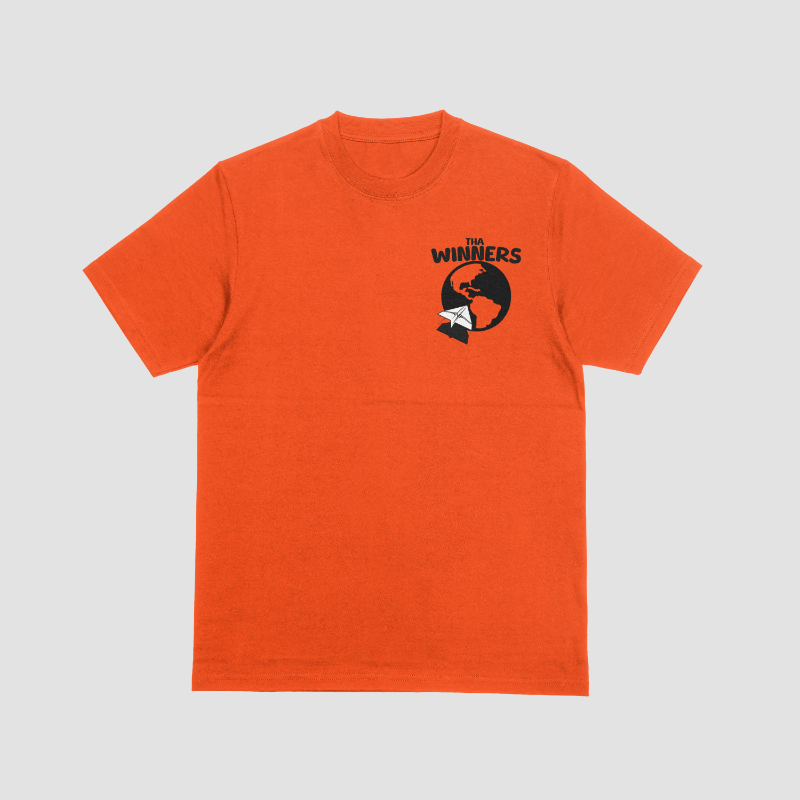 Orange & blk “Winners Tour” Tshirt