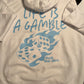 White & Sky Blue “Life is a gamble” Hoodie