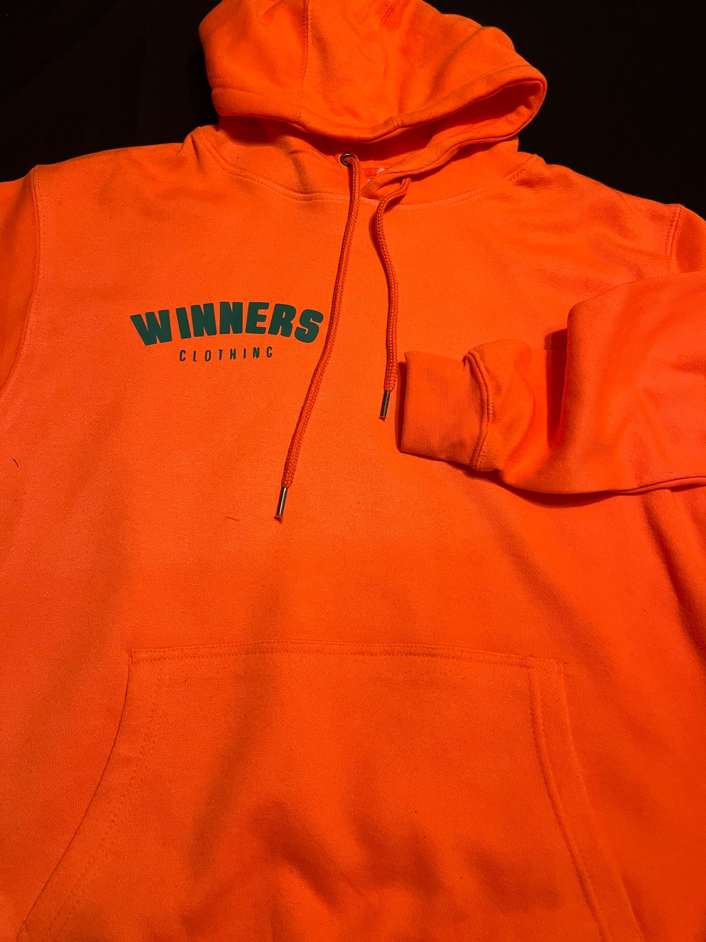 Green cheap orange hoodie