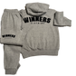 Gray & Glitter Blk Kids Jumpsuit