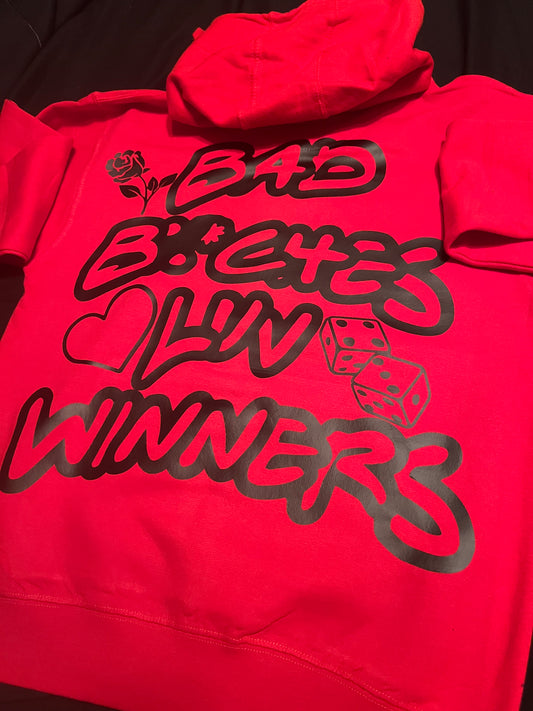 Red & Blk “BBLW” Hoodie