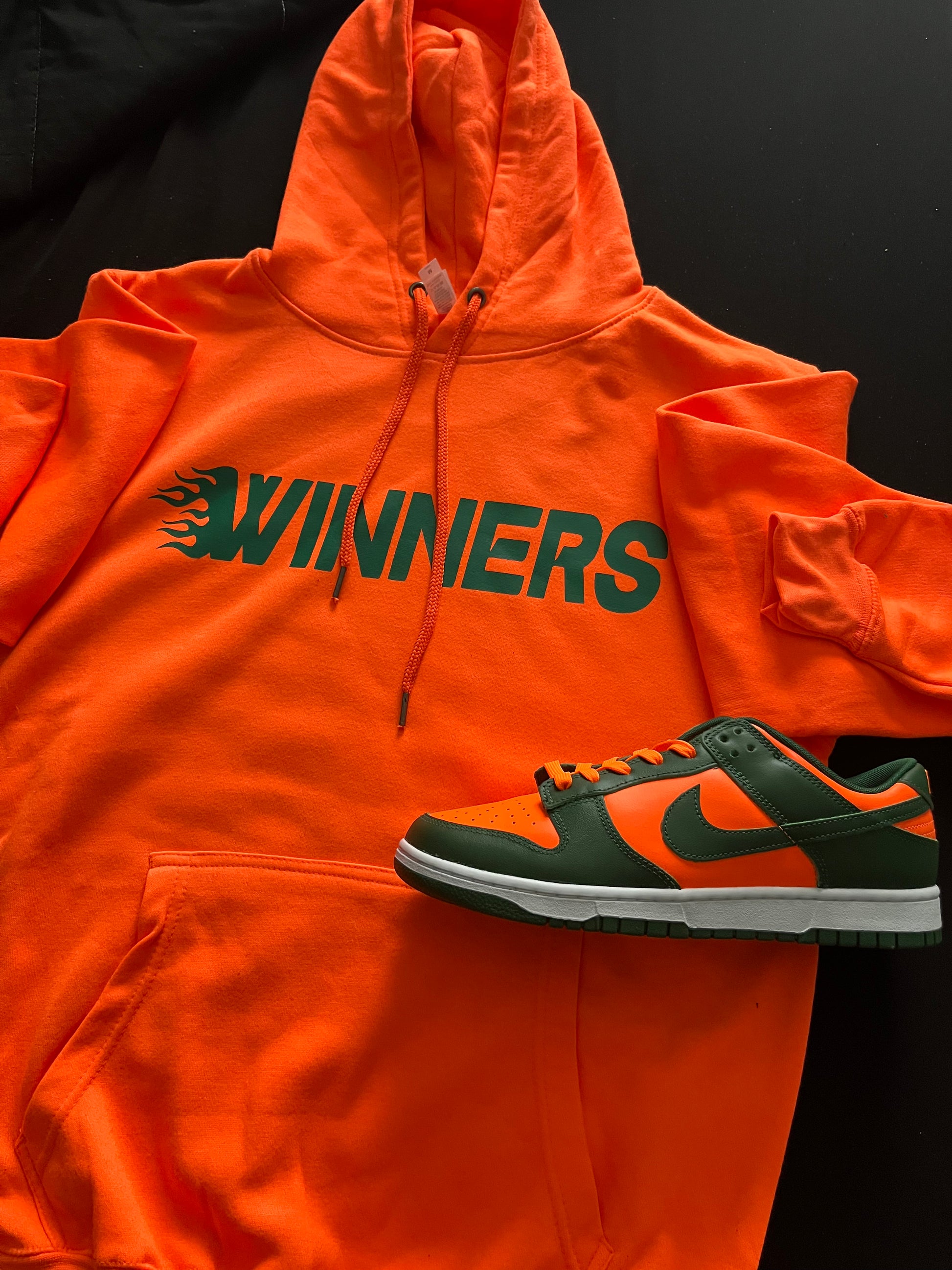 Green orange hoodie sales