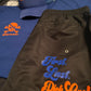 Royal Blue & Orange “Life is a gamble” short set